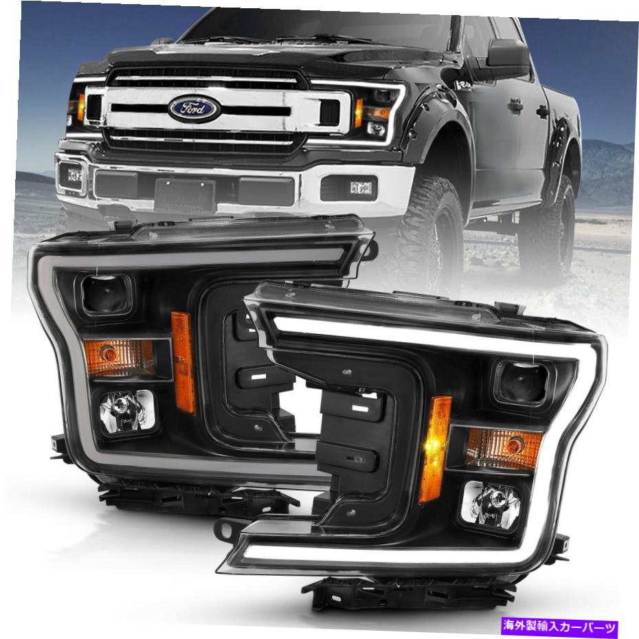 USヘッドライト Anzo USA 111467プロジェクターヘッドライトセットW / Haloフィット18-19 F-150 Anzo USA 111467 Projector Headlight Set w/Halo Fits 18-19 F-150【並行輸入品】