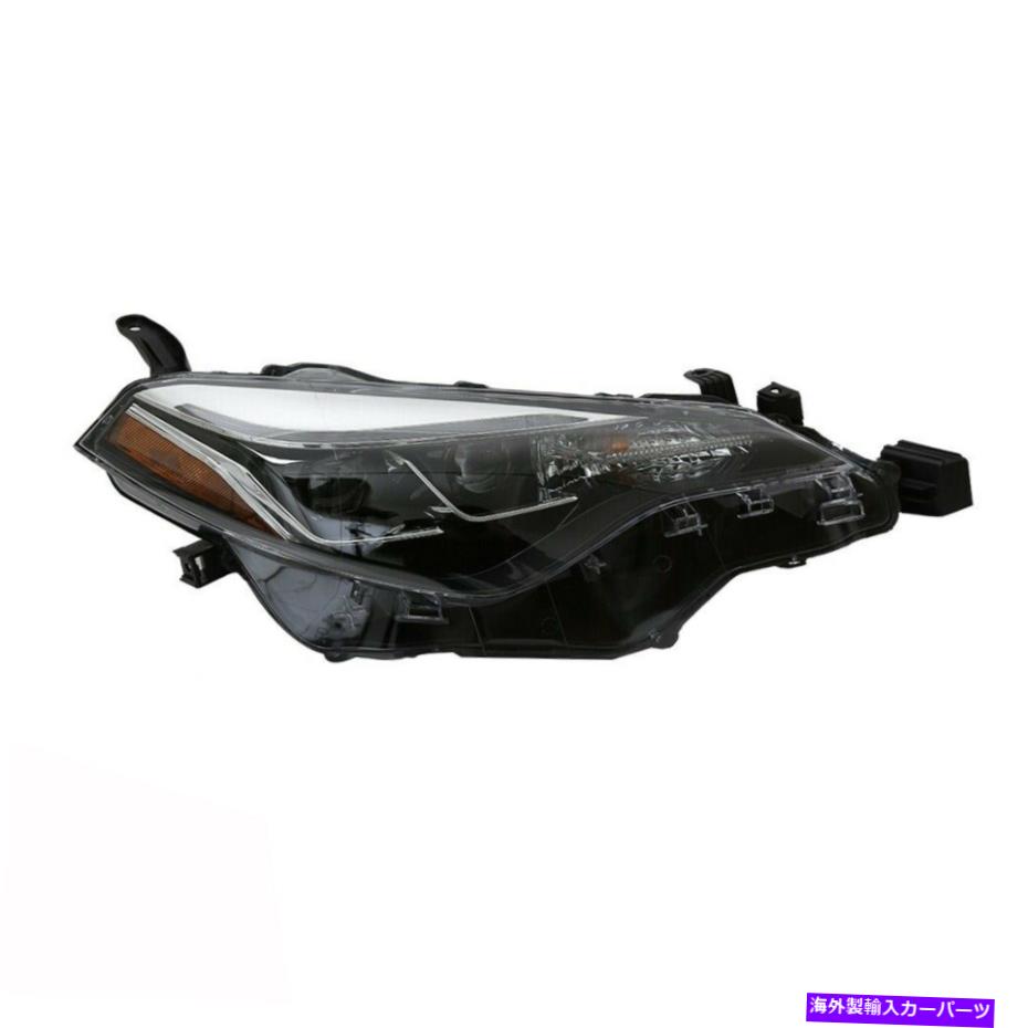 USヘッドライト FIT 2017-2019トヨタカローラSE XLE XSEヘッドランプライトドライバ左側1ピース Fit 2017-2019 Toyota Corolla SE XLE XSE HeadLamp Light Driver Left Side 1PC【並行輸入品】