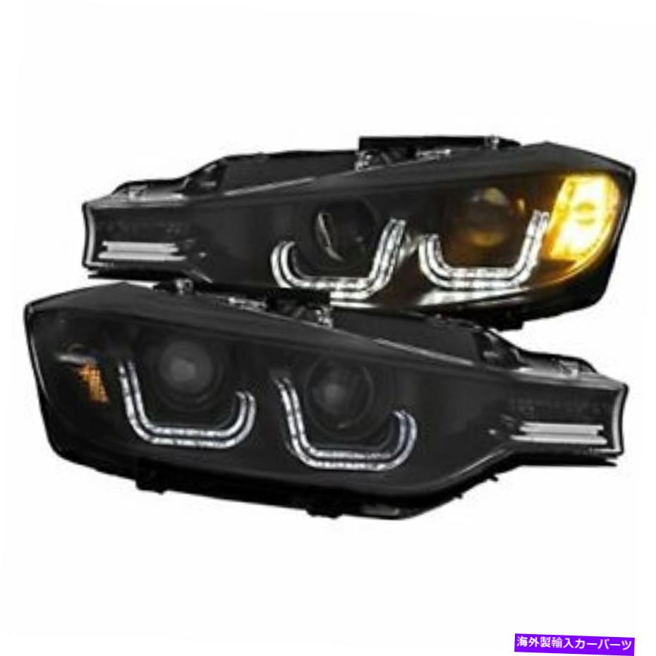 USヘッドライト Anzo USA 121504プロジェクターヘッドライトセットW / U-BAR HALO-BLACK Anzo USA 121504 Projector Headlight Set w/ U-Bar Halo-Black【並行輸入品】