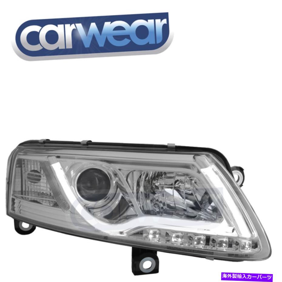 USヘッドライト Audi A6 04-08 C6 4F Chrome LED DRL CCFLバープロジェクターのヘッドライト AUDI A6 04-08 C6 4F CHROME LED DRL CCFL BAR PROJECTOR HEADLIGHTS【並行輸入品】｜Us Custom Parts Shop USDM
