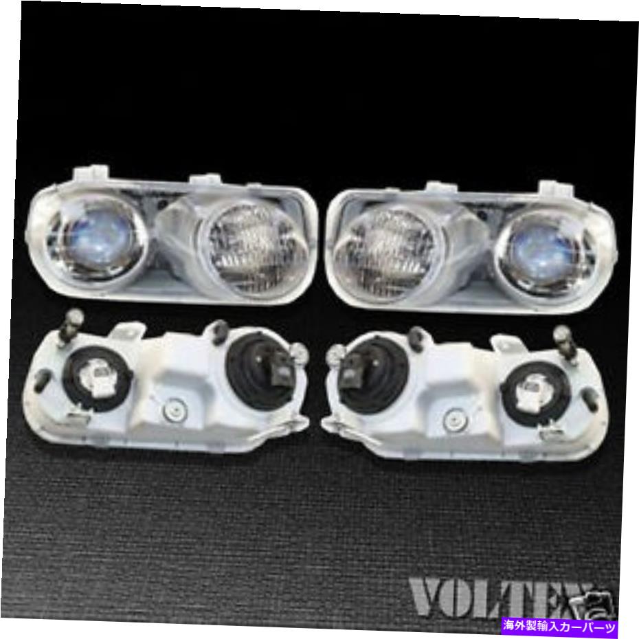 USヘッドライト 1994-1997 Acura Integraヘッドライトランプランプ2左右透明レンズハロゲン 1994-1997 Acura Integra Headlight Lamp Set of 2 Left & Right Clear lens Halogen【並行輸入品】