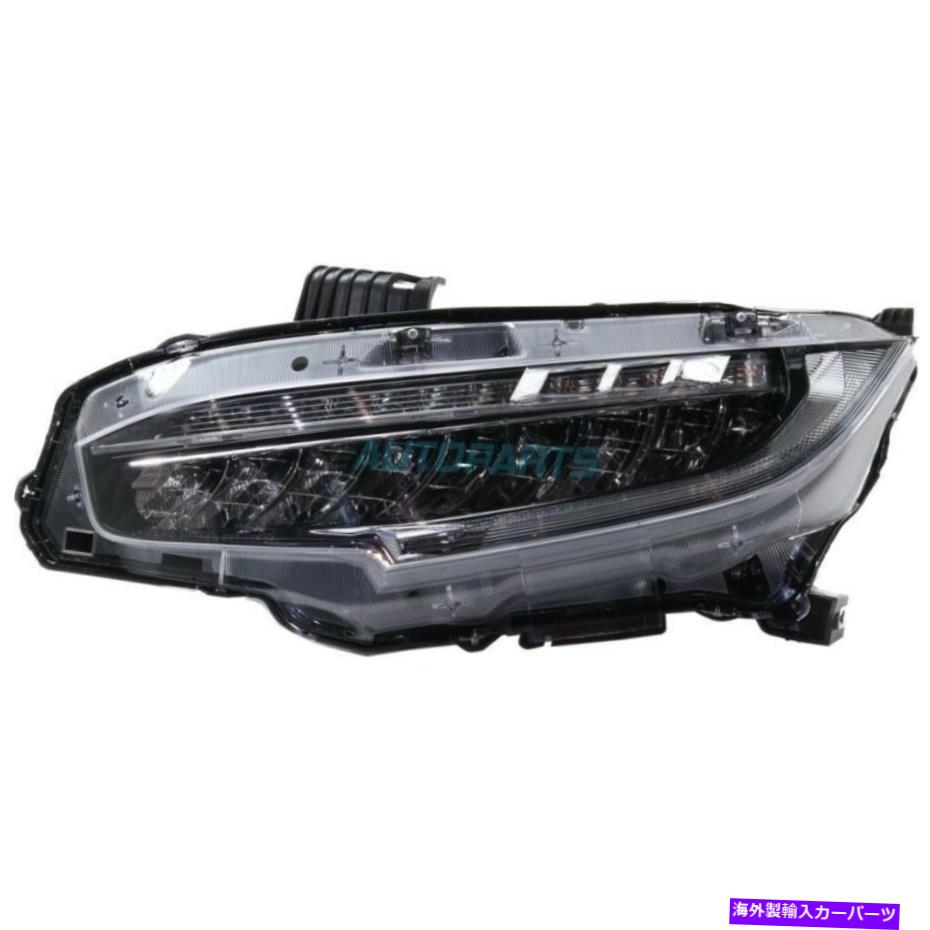 USヘッドライト 新しいLEDのヘッドライトアセンブリは2016-2018 Honda Civic HO2502176に収まります NEW LED HEADLIGHT ASSEMBLY FITS 2016-2018 HONDA CIVIC HO2502176【並行輸入品】|Us Custom Parts Shop USDM