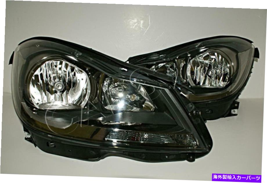 USヘッドライト メルセデスCクラスW204 2010-ブラックエディションヘッドライトフロントランプセットペア Mercedes C-Class W204 2010- Black Edition Headlights Front lamps SET Pair【並行輸入品】