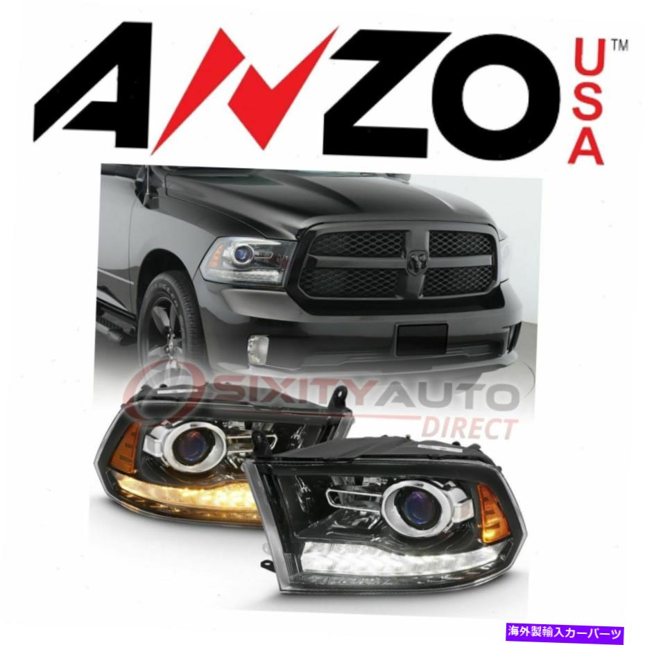USヘッドライト Anzousa 111439電気照明本体の外部のヘッドライトセット AnzoUSA 111439 Headlight Set for Electrical Lighting Body Exterior by【並行輸入品】