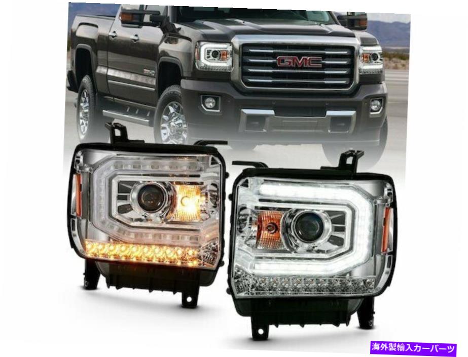 USヘッドライト GMC Sierra 1500 2017 2017 2018 2018 2018のためのヘッドライトセットAnzo 8kdz87 Headlight Set Anzo 8KDZ87 for GMC Sierra 1500 2017 2016 2018 2019【並行輸入品】