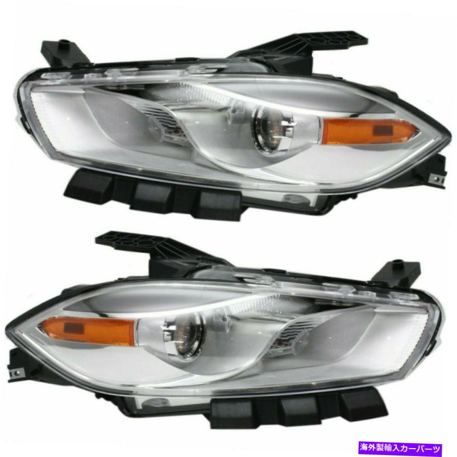 USヘッドライト Dodge Dart Headlight 2013 14 2015ペアRHとLHサイドハロゲンCAPA CH2518143 For Dodge Dart Headlight 2013 14 2015 Pair RH and LH Side Halogen CAPA CH2518143【並行輸入品】|Us Custom Parts Shop USDM