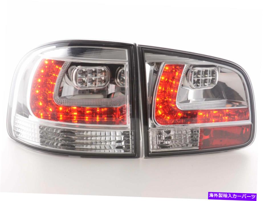 USヘッドライト VW Touareg Typ 7L 03-09のためのクロムクリア仕上げLEDテールリアライト Chrome clear finish LED tail rear lights for VW Touareg Typ 7L 03-09【並行輸入品】