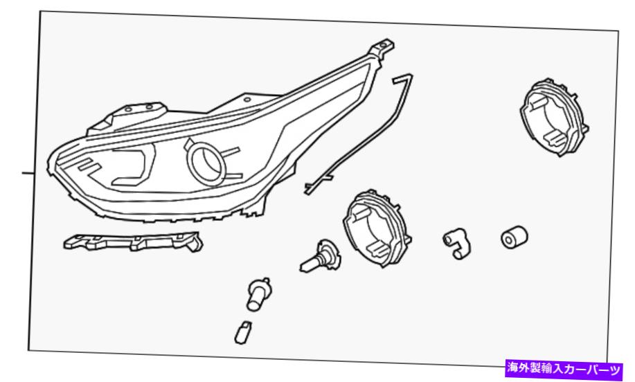 USヘッドライト 純正KIAヘッドランプアセンブリ92102-M7000 Genuine Kia Headlamp Assembly 92102-M7000【並行輸入品】