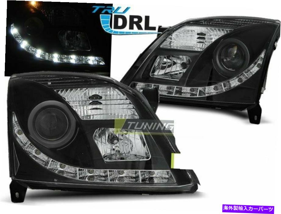 USヘッドライト ヘッドライトLED DRLはOpel Vectra C Black Worldwide Freeship US LPOP78 x Headlights LED DRL Inside for Opel VECTRA C Black WorldWide FreeShip US LPOP78 X【並行輸入品】