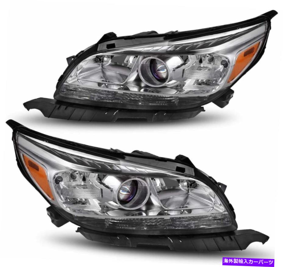 USヘッドライト 2013年から2015年のChevy Malibu Chromeハウジング/クリアレンズヘッドライトヘッドランプ For 2013-2015 Chevy Malibu Chrome Housing/Clear Lenses HeadLights HeadLamps【並行輸入品】|Us Custom Parts Shop USDM