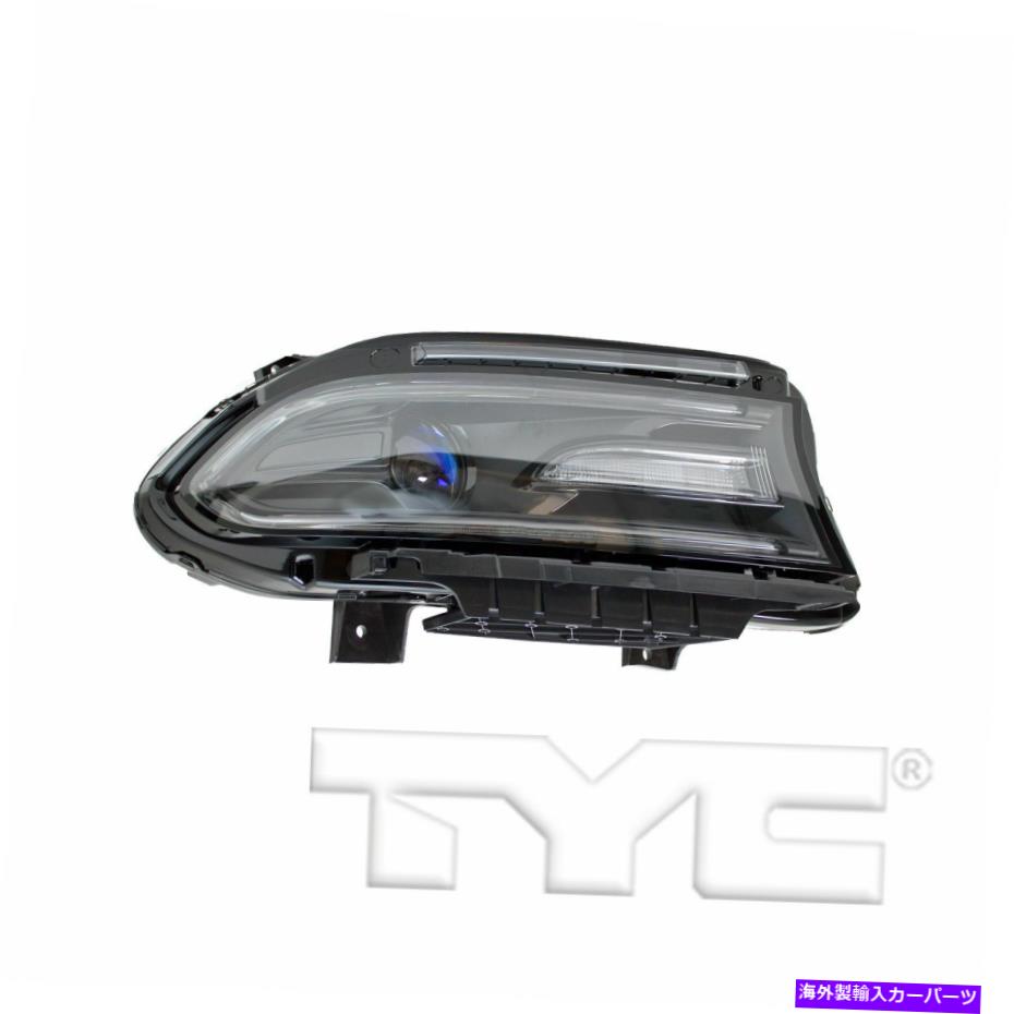 USヘッドライト 2015-2016 Dodge ChargerハロゲンヘッドライトW / LED DRLの旅客サイドRH For 2015-2016 Dodge Charger Halogen Headlight w/LED DRL Passenger Side RH【並行輸入品】