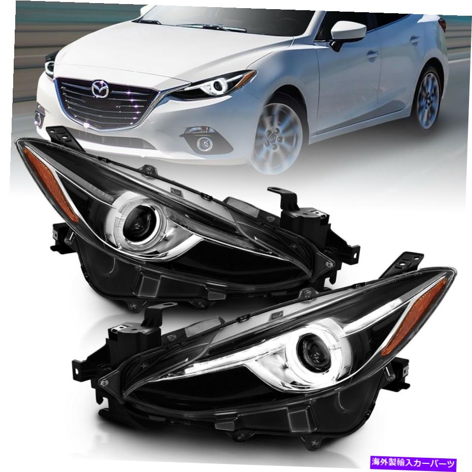 USヘッドライト Anzo USA 121522プロジェクターヘッドライトセットW / Haloフィット14-17 3 3スポーツ Anzo USA 121522 Projector Headlight Set w/Halo Fits 14-17 3 3 Sport【並行輸入品】