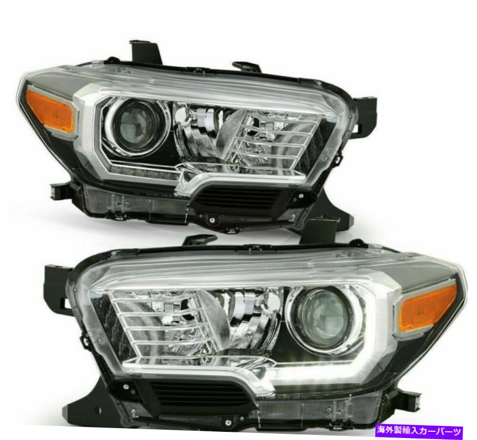 USヘッドライト 2016-2019トヨタタコマブラックトリムLED DRLプロジェクターヘッドライトヘッドランプ For 2016-2019 Toyota Tacoma Black Trim LED DRL Projector HeadLights HeadLamps【並行輸入品】｜Us Custom Parts Shop USDM
