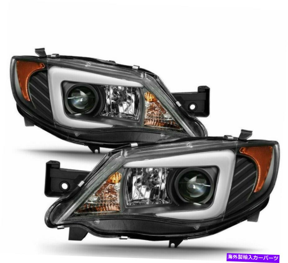 USヘッドライト 2008-2014 Subaru Impreza WRX LED DRLブラックハウジングヘッドライトヘッドランプセット For 2008-2014 Subaru Impreza WRX LED DRL Black Housing HeadLights HeadLamps set【並行輸入品】｜Us Custom Parts Shop USDM