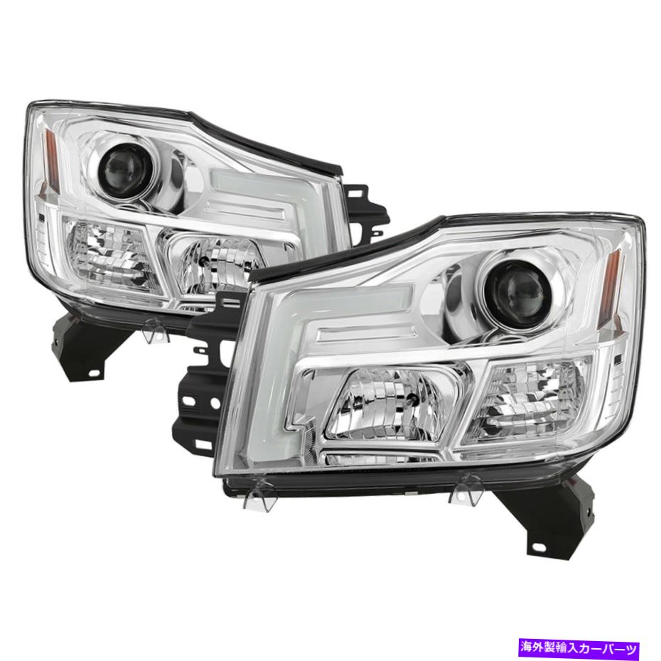 USヘッドライト Spyder Auto 5085498プロジェクターのヘッドライトはArmada Armada（Pathfinder）タイタンにフィット Spyder Auto 5085498 Projector Headlights Fits Armada Armada (Pathfinder) Titan【並行輸入品】