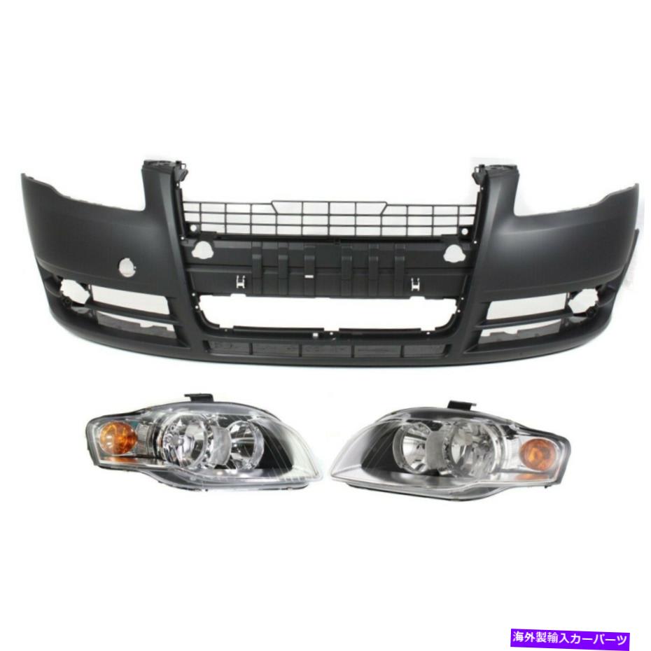USヘッドライト Headlights Lamps 3枚目の4/8e0941004Al、8E0941003Al、8E0807105NGRU用 Headlights Lamps Set of 3 Front 8E0941004AL, 8E0941003AL, 8E0807105NGRU for Audi【並行輸入品】