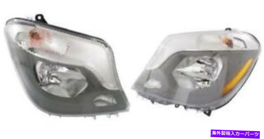 USヘッドライト 2014年 - 2015年 - 2015 Mercedes-Benz Sprinter 2500フロントヘッドライトアセンブリ SIDE/PAIR for 2014 - 2015 Mercedes-Benz Sprinter 2500 Front Headlight Assembly【並行輸入品】