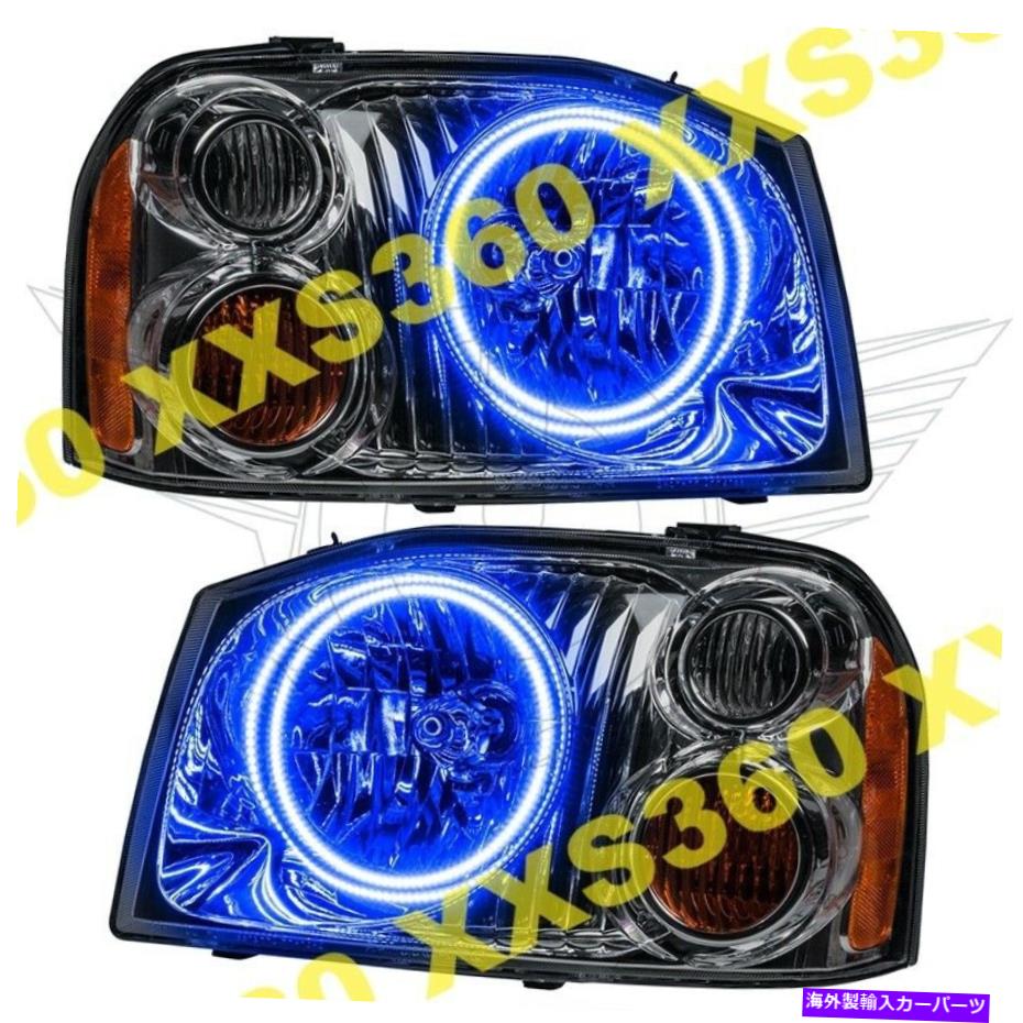 USヘッドライト 日産フロンティア01-04ブルーLEDエンジェル悪魔の目のためのOracle Haloヘッドライト ORACLE Halo HEADLIGHTS For Nissan Frontier 01-04 BLUE LED Angel Demon Eyes【並行輸入品】