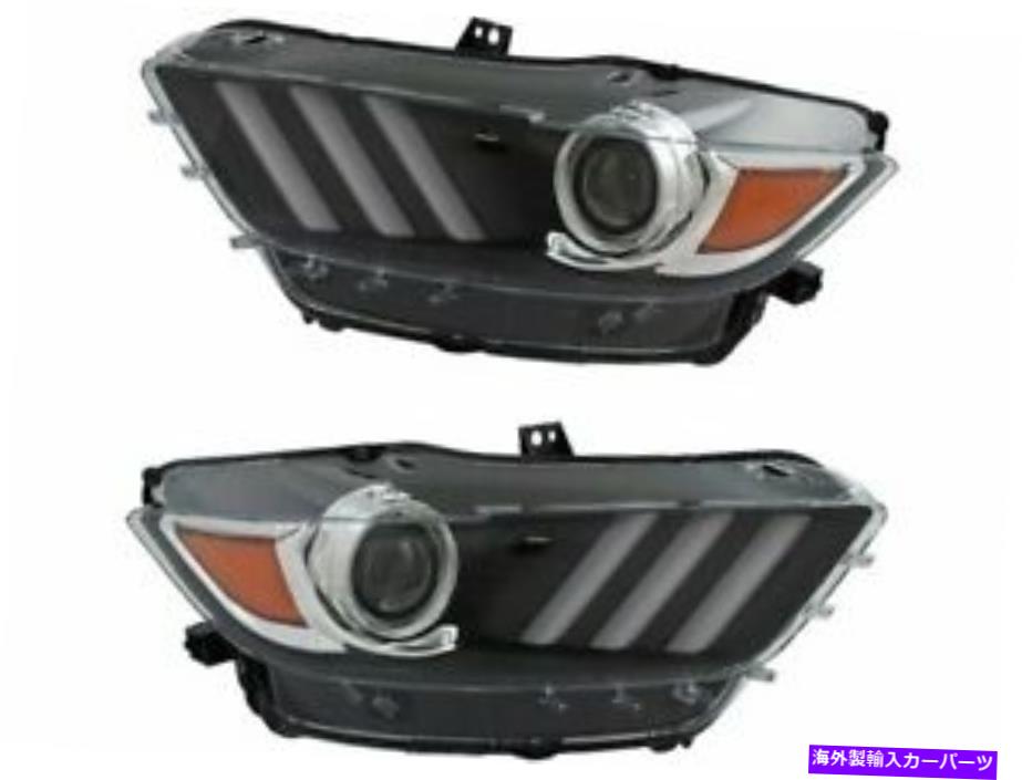 USヘッドライト 2015年から2019年のFord Mustang Shelby GT350 2016 2017 2017 2017 2017 2017 2018 M385BX Headlight Set For 2015-2019 Ford Mustang Shelby GT350 2016 2017 2018 M385BX【並行輸入品】