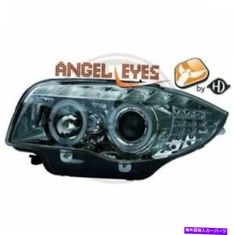 USヘッドライト Angel Eyes Halo Headlight BMW 1シリーズE81 E87 04 -11クリアクロームカラー Angel Eyes HALO Headlight Set FOR BMW 1 Series E81 E87 04 -11 Clear Chrome color【並行輸入品】