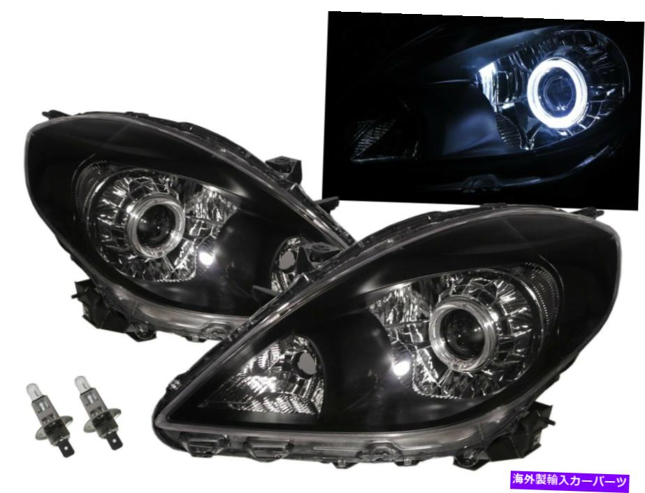 USヘッドライト 日曜日のLHDのためのSunny N17 2011 - 現在のセダン4DガイドLED Angel-Eye Headlight BK Sunny N17 2011-present Sedan 4D Guide LED Angel-Eye Headlight BK for NISSAN LHD【並行輸入品】