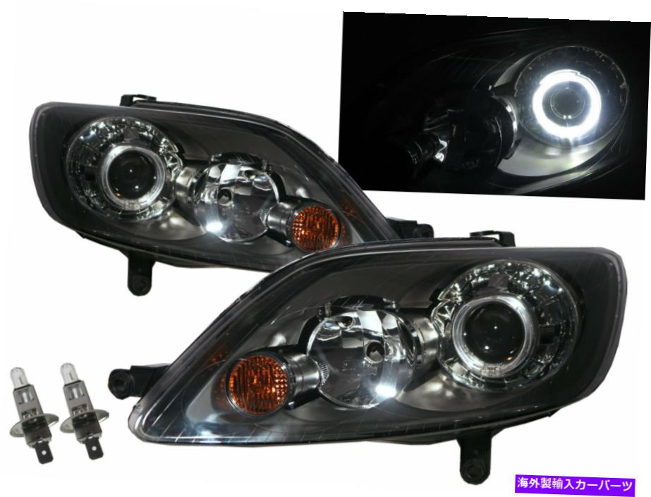 USヘッドライト ゴルフ5ゴルフプラス05-08ガイドLED Angel-EyeヘッドライトブラックVW Volkswagen LHD Golf 5 GOLF PLUS 05-08 Guide LED Angel-Eye Headlight Black for VW Volkswagen LHD【並行輸入品】