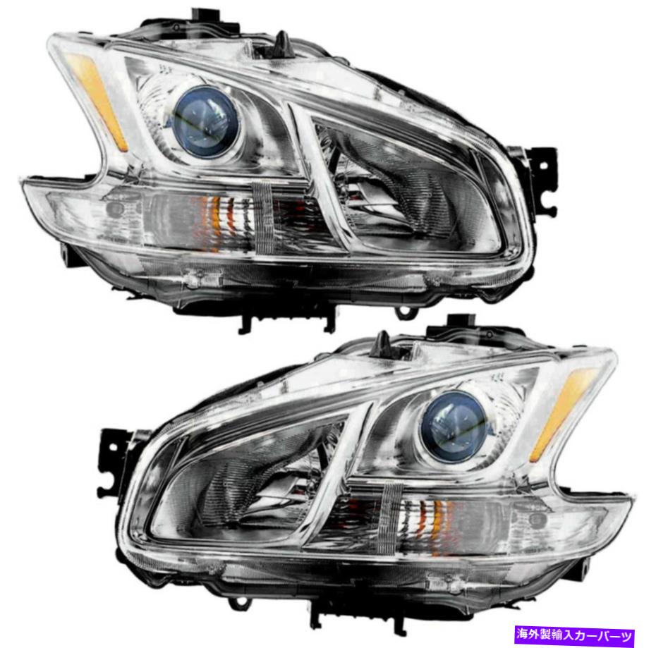 USヘッドライト HIDキセノンヘッドライトヘッドランプアセンブリW /バラストペア09-14日産マキシマ用セット HID Xenon Headlight Headlamp Assembly w/Ballast Pair Set for 09-14 Nissan Maxima【並行輸入品】