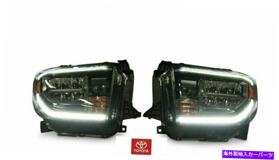 USヘッドライト 新しいOEMトヨタツンドラ2018-2019 TRDスポーツ＆プロ光沢ブラックLEDヘッドライト2PC NEW OEM TOYOTA TUNDRA 2018-2019 TRD SPORT & PRO GLOSS BLACK LED HEADLIGHTS 2PC【並行輸入品】｜Us Custom Parts Shop USDM