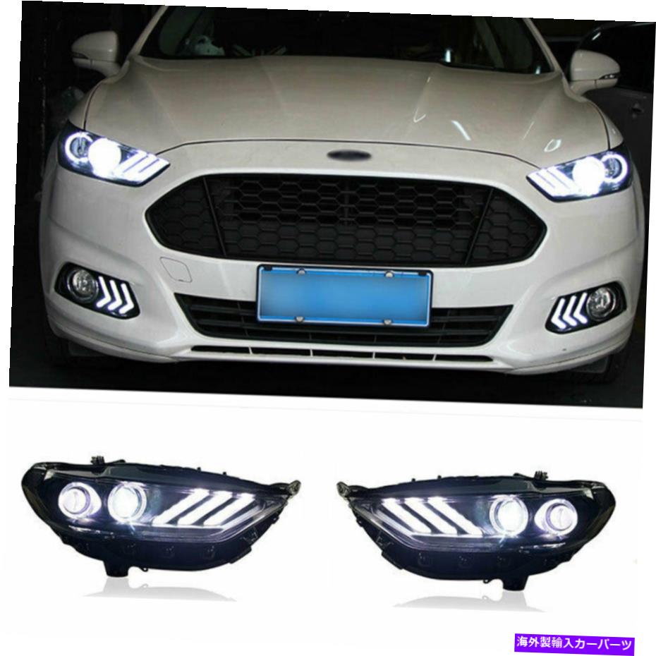 USヘッドライト フォードフュージョンLEDヘッドライトプロジェクターLED DRL 2013-2016 OEMハロゲンを交換 For Ford Fusion LED Headlights Projector LED DRL 2013-2016 Replace OEM Halogen【並行輸入品】｜Us Custom Parts Shop USDM