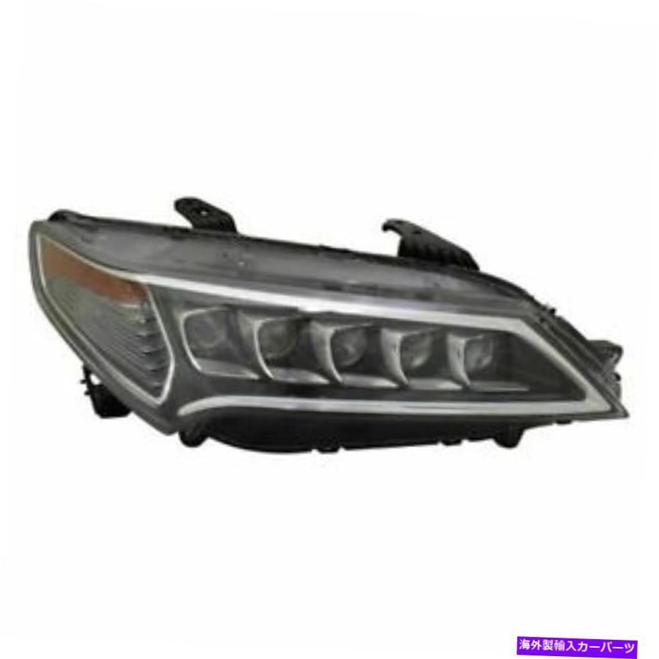 USヘッドライト Acura TLX 2015 2016 2017年のヘッドライトW / LED右乗客のためのフィット FITS FOR ACURA TLX 2015 2016 2017 HEADLIGHT W/LED RIGHT PASSENGER【並行輸入品】