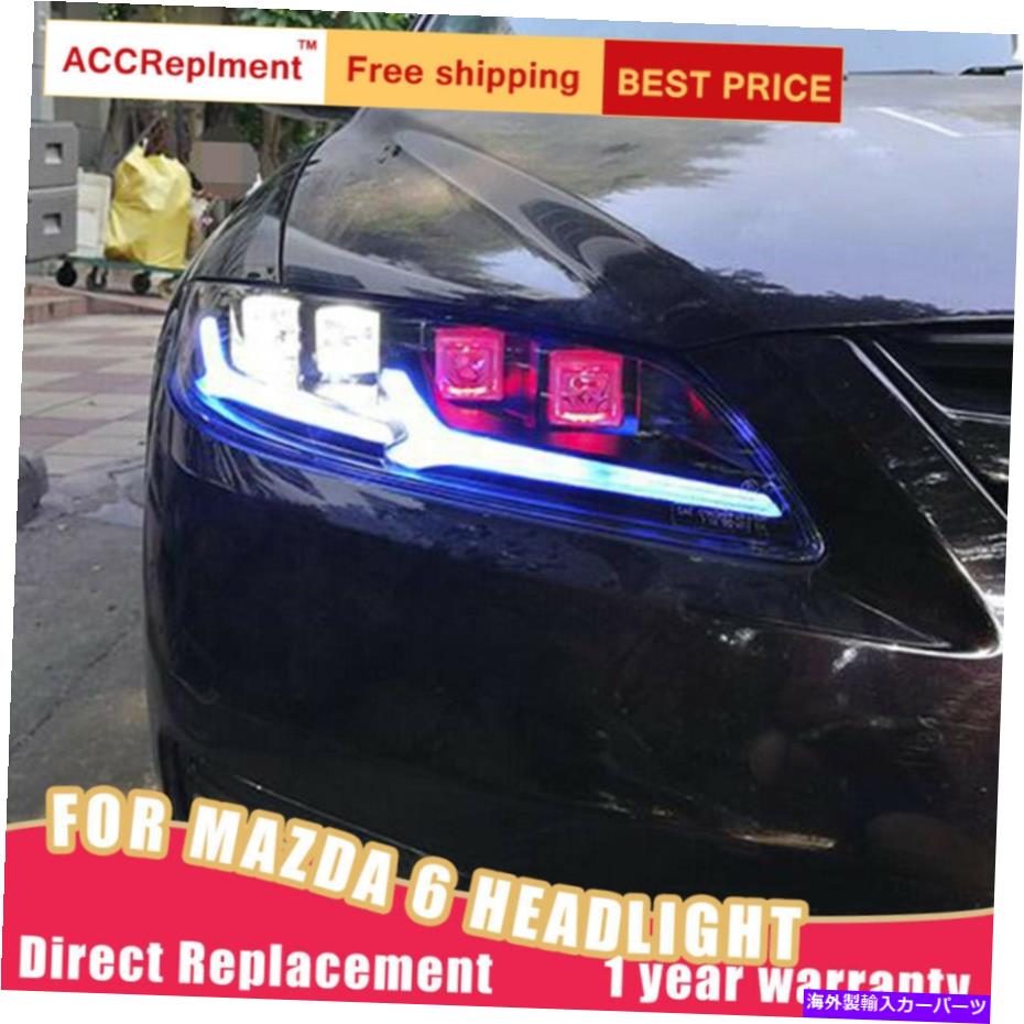 USヘッドライト Mazda 6 Atenza Headlightsアセンブリ全てのLEDレンズプロジェクターLED DRL 2003-2008 For Mazda 6 Atenza Headlights assembly ALL LED Lens Projector LED DRL 2003-2008【並行輸入品】｜Us Custom Parts Shop USDM