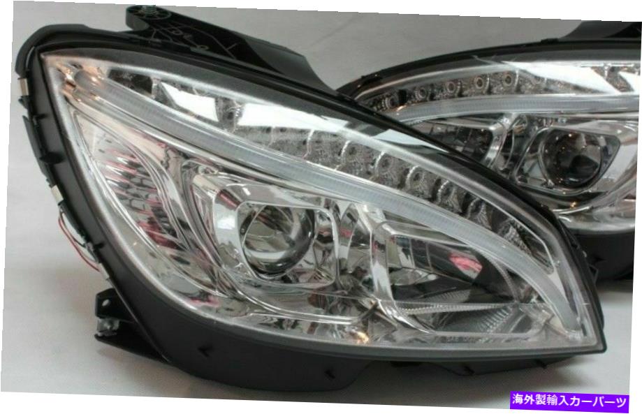 USヘッドライト Chrome Finish Mercedes W204 S204 Daylight TFL 07-11 Chrome finish lightbar headlights FOR MERCEDES W204 S204 DAYLIGHT TFL 07-11【並行輸入品】｜Us Custom Parts Shop USDM