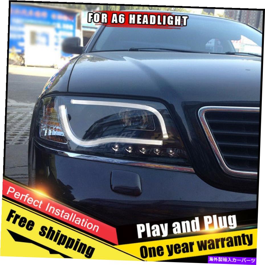 USヘッドライト Audi A6ヘッドライトの組み立て北部キセノンレンズダブルビームHIDキット1999-2004 For Audi A6 Headlights assembly Bi-Xenon Lens Double Beam HID KIT 1999-2004【並行輸入品】