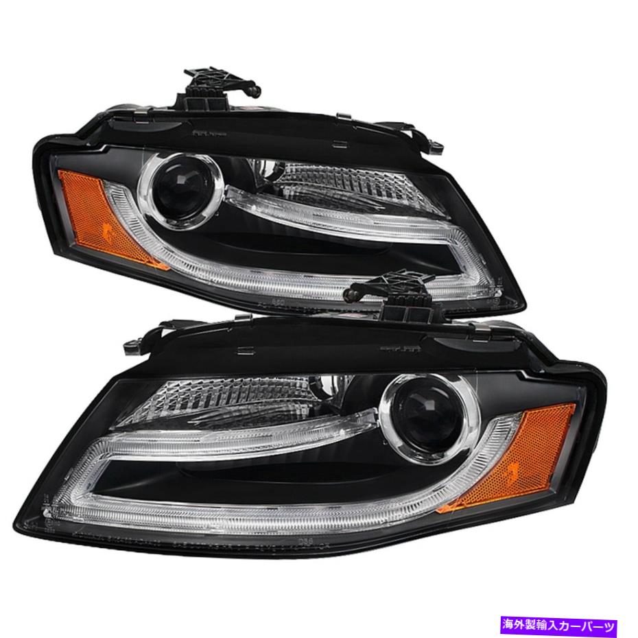 USヘッドライト Spyder Auto 5081544 DRL LEDプロジェクターのヘッドライトは09-12 A4に収まる Spyder Auto 5081544 DRL LED Projector Headlights Fits 09-12 A4【並行輸入品】