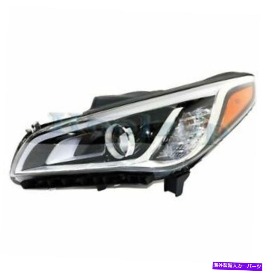 USヘッドライト 15-17ソナタフロントヘッドライトヘッドランプキセノン/ HIDヘッドライトランプドライバ側 For 15-17 Sonata Front Headlight Headlamp Xenon/HID Head Light Lamp Driver Side【並行輸入品】