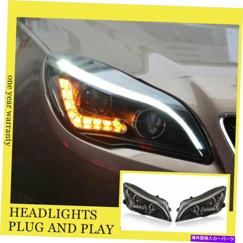USヘッドライト Buick Regal HeadlightsダブルキセノンビームHIDプロジェクターLED DRL 2014-2017 For Buick regal Headlights Double Xenon Beam HID Projector LED DRL 2014-2017【並行輸入品】