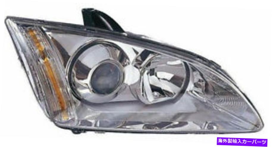 USヘッドライト HELLA Xenon右側乗客ヘッドライトクロムフォーカスフォーカスII 2 2004-2008 HELLA Xenon right side passenger headlight chrome FOR Ford Focus II 2 2004-2008【並行輸入品】