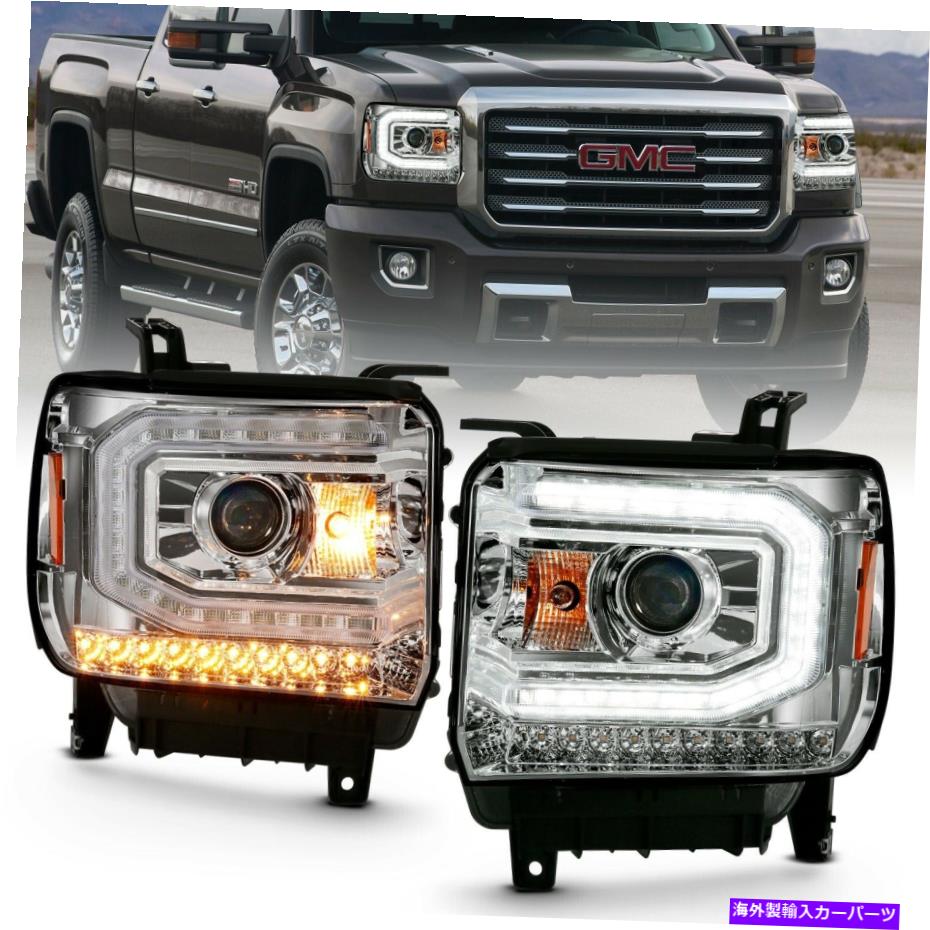 USヘッドライト Anzo USA 111486プロジェクターヘッドライトセットフィット16-19シエラ1500 Anzo USA 111486 Projector Headlight Set Fits 16-19 Sierra 1500【並行輸入品】