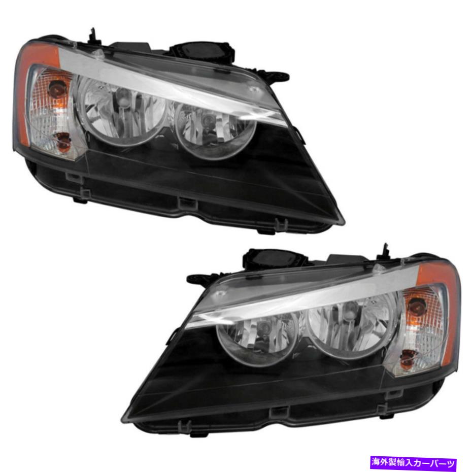 USヘッドライト Halogenヘッドライトヘッドライトアセンブリ2011-2014 BMW x 3 Halogen Headlights Headlight Assembly NEW Pair Set For 2011-2014 BMW X3【並行輸入品】