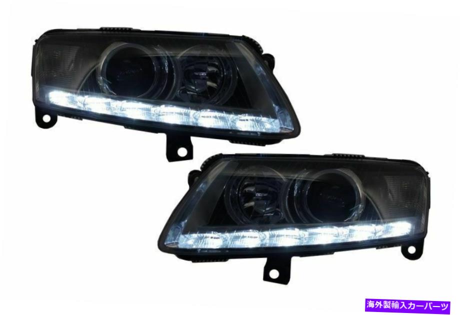 USヘッドライト キセノンヘッドライト真のDRLクロームOE Audi A6 C6 04-08を探す XENON HEADLIGHTS TRUE DRL CHROME OE LOOK For AUDI A6 C6 04-08【並行輸入品】