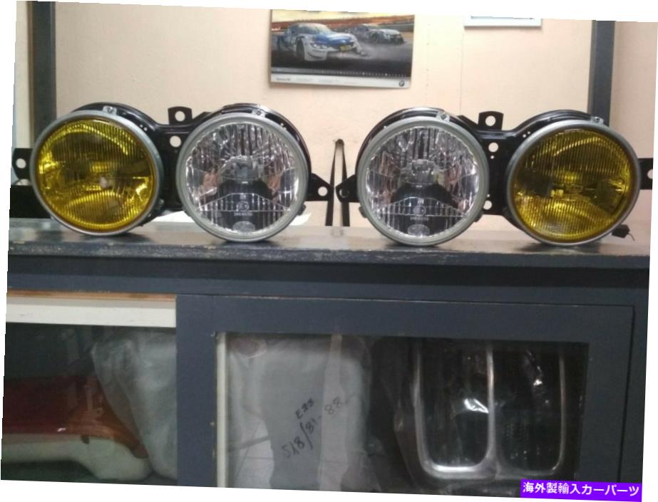 USヘッドライト BMW E21ヘッドライトユーロロービームイエローHELA！NEW！ OEM 63121362681 63121362682 BMW E21 headlights Euro low beam yellow HELLA !NEW! OEM 63121362681 63121362682【並行輸入品】