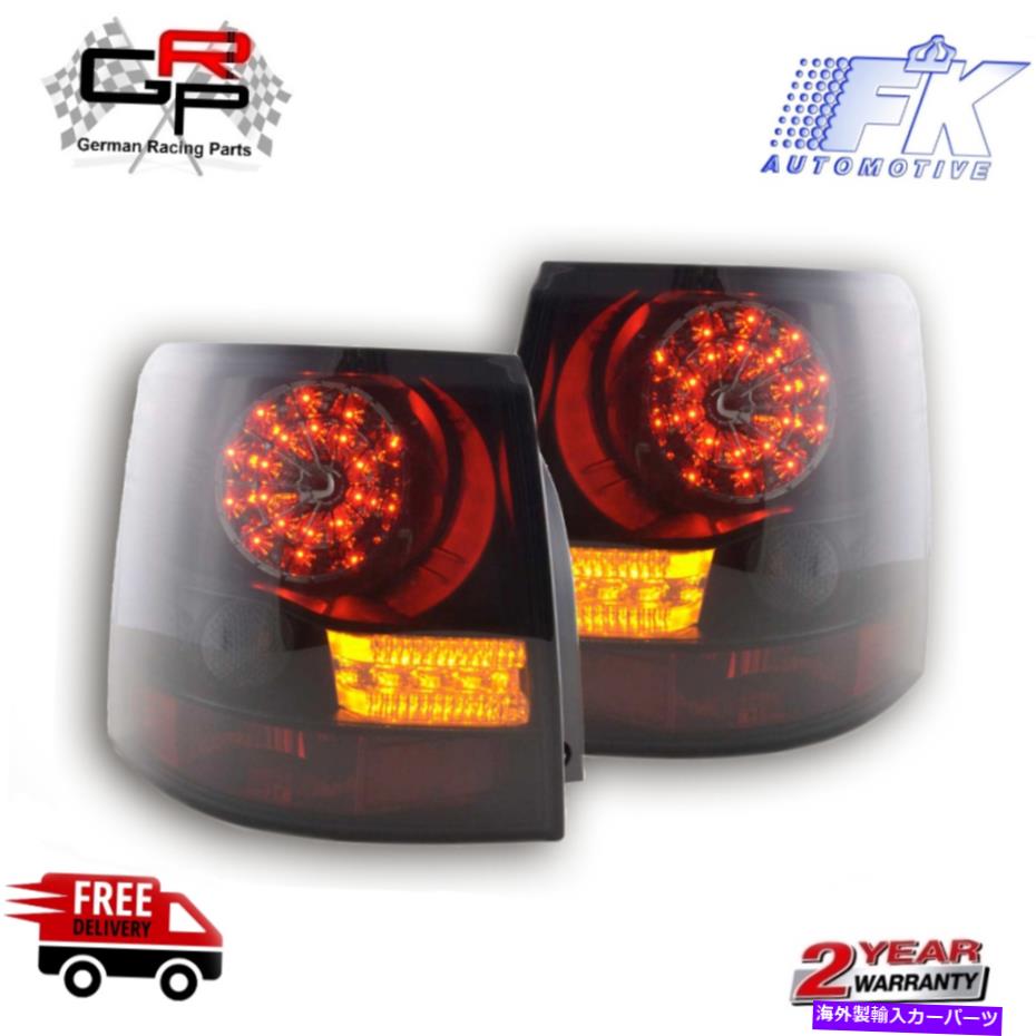 USヘッドライト Range Rover Sportのための黒LEDテールリアライト（2006 - 2010） - FK Black LED Tail Rear Lights for Range Rover Sport ( 2006 - 2010 ) - FK【並行輸入品】