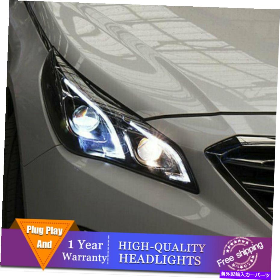 USヘッドライト Hyundai Sonata Headlights二重レンズビームプロジェクターHID LED DRL 2015-2017 For Hyundai Sonata Headlights Double Lens Beam Projector HID LED DRL 2015-2017【並行輸入品】｜Us Custom Parts Shop USDM 109,667円