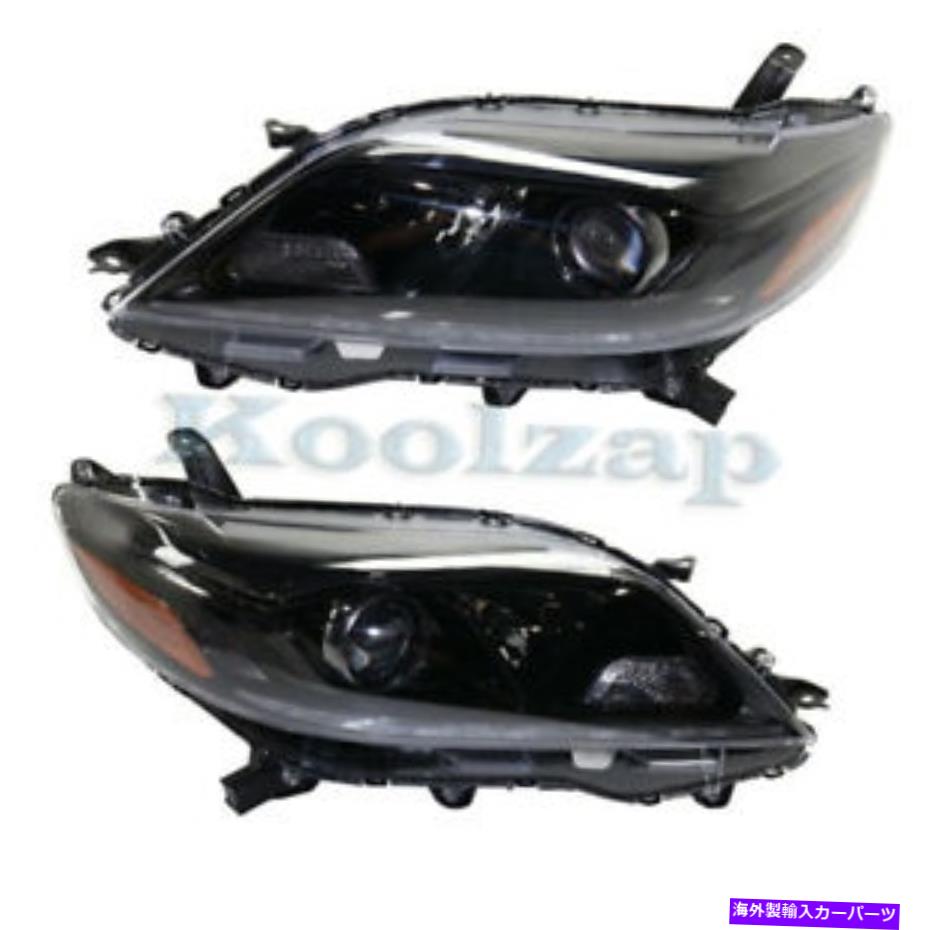 USヘッドライト LED DRLセットペアが付いている15-19 Sienna SEフロントヘッドライトヘッドランプヘッドライト用 For 15-19 Sienna SE Front Headlight Headlamp Head Light with LED DRL Set Pair【並行輸入品】