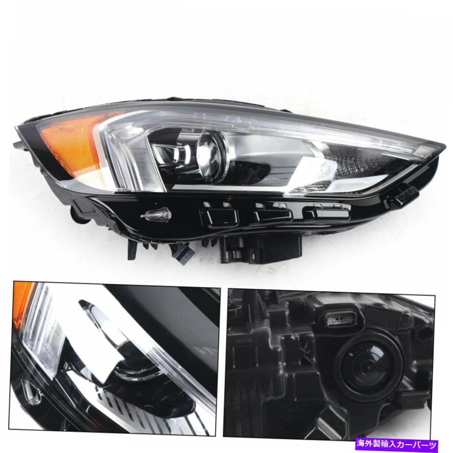 USヘッドライト LED右ヘッドライト黒の旅客サイドライトフィット2019年2020年2021年フォードエッジ LED Right Headlight Black Passenger Side Light Fit For 2019 2020 2021 Ford Edge【並行輸入品】