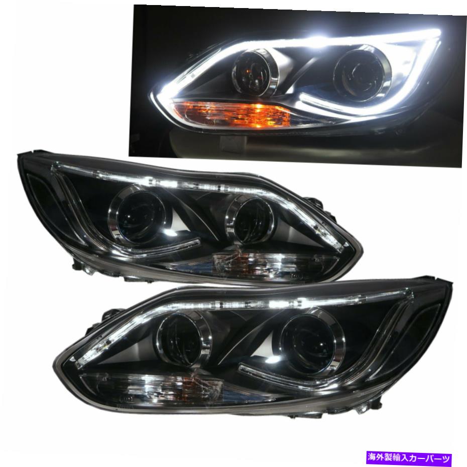 USヘッドライト フォーカスMK3 11-14 Ford LHDのためのPre-FefeliftプロジェクターLED R8Lookヘッドライトブラック Focus MK3 11-14 Pre-Facelift Projector LED R8Look Headlight Black for FORD LHD【並行輸入品】|Us Custom Parts Shop USDM