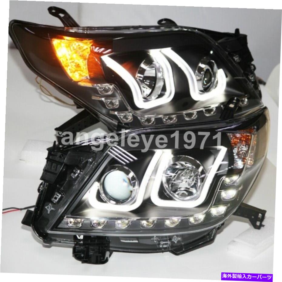 USヘッドライト PradoのためのLED Uスタイルの天使の目のランプ2700 FJ150 LEDヘッドライト2009-13年LF LED U style Angel Eyes lamps for Prado 2700 FJ150 LED Headlights 2009-13 year LF【並行輸入品】