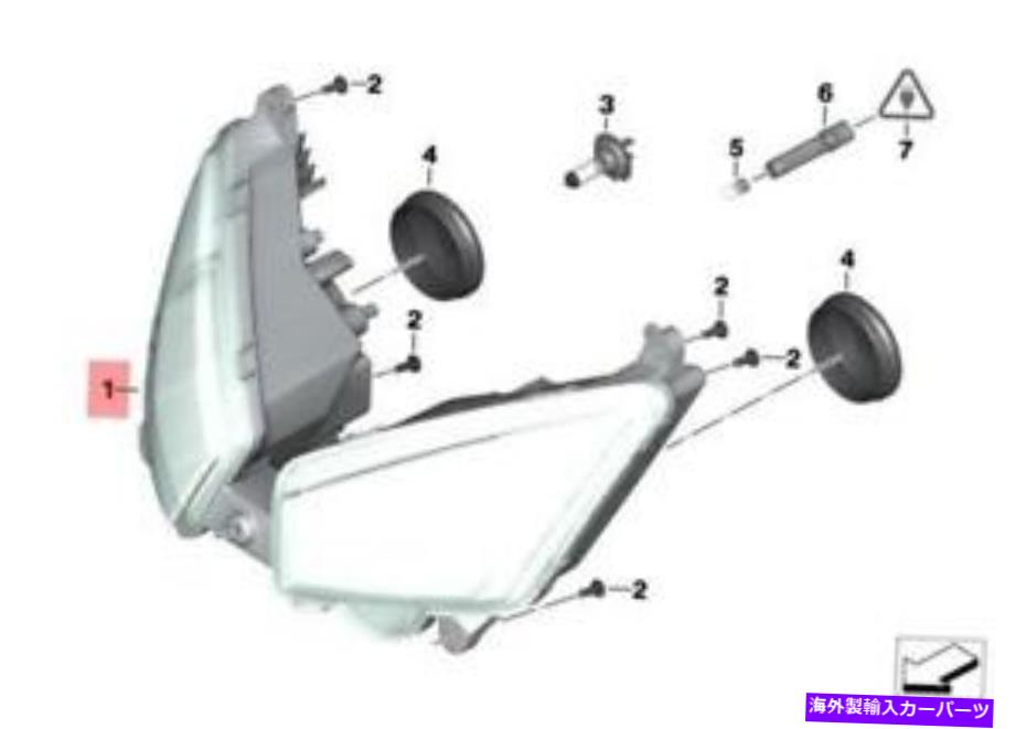 USヘッドライト 純正BMW K18ヘッドライトOEM 63128557215 Genuine BMW K18 Headlight OEM 63128557215【並行輸入品】｜Us Custom Parts Shop USDM