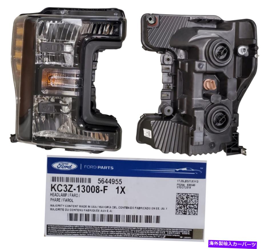 USヘッドライト OEN 17-20フォードスーパーデューティRHサイドハロゲンヘッドランプライトブラックKC3Z13008F OEN 17-20 Ford Super Duty RH Side Halogen Head Lamp Light BLACK KC3Z13008F【並行輸入品】
