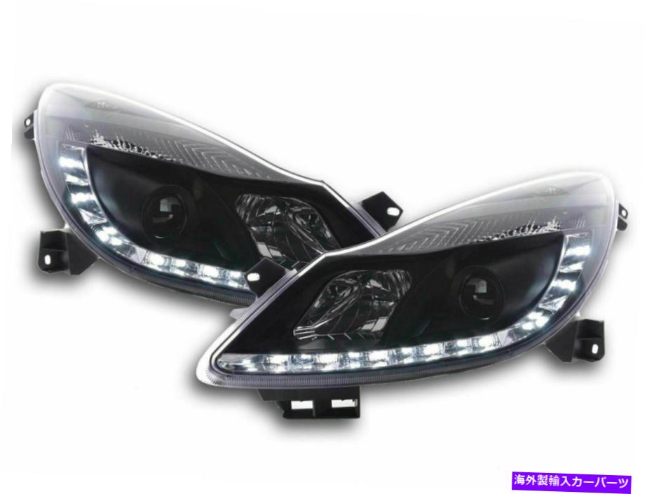 USヘッドライト Opel Corsa DブラックプロジェクターDRLヘッドライト昼間ランニングライト2006-2010 OPEL CORSA D BLACK PROJECTOR DRL HEADLIGHTS DAYTIME RUNNING LIGHTS 2006-2010【並行輸入品】